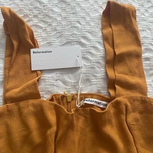 Reformation dress orange size 4